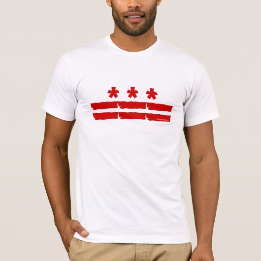 Washington DC-vlag T-shirt (Voorkant)