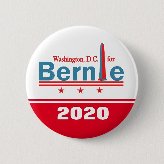 Washington, DC voor Bernie 2020 Ronde Button 5,7 Cm (Voorkant)