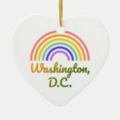Washington DC - Washington briefkaarten - Washingt Keramisch Ornament (Voorkant)