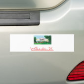 Washington DC - Witte Huis Bumpersticker (Op auto)