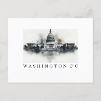 Washington DC zwart-wit Briefkaart