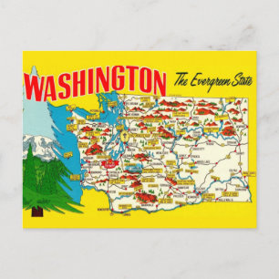 Washington - De Immergroene Staat Briefkaart