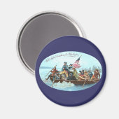Washington die de Delaware passeert Magneet (Voorkant / Achterkant)