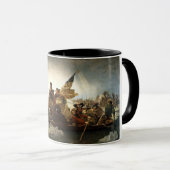 Washington die de Delaware passeert Mok (Voorkant rechts)