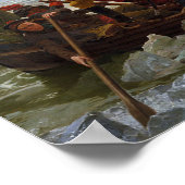 Washington die de Delaware passeert Poster (Hoek)