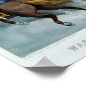 Washington die de Delaware passeert Poster (Hoek)