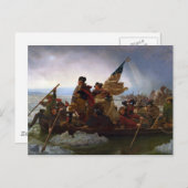 Washington door Emanuel Leutze Briefkaart (Voorkant / Achterkant)