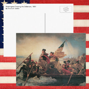 Washington door Emanuel Leutze Briefkaart