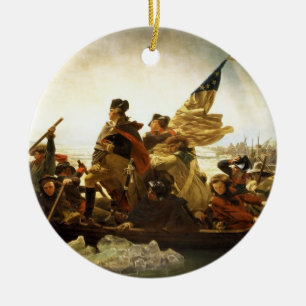 Washington door Emanuel Leutze Keramisch Ornament