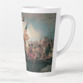 Washington door Emanuel Leutze Latte Mok (Rechts)