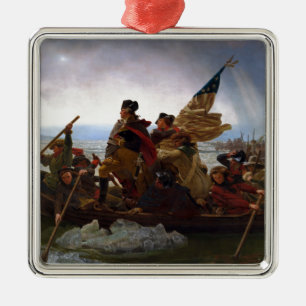 Washington door Emanuel Leutze Metalen Ornament
