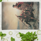 Washington door Emanuel Leutze Theedoek (Gevouwen)