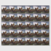 Washington doorkruist de Delaware -  Amerikaanse k Cadeaupapier (Vlak)