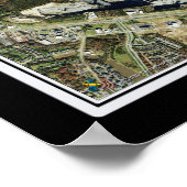 Washington Dulles Intl Airport Satellite Map Poster (Hoek)