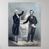 Washington en Lincoln Poster (Voorkant)