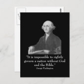 Washington en quote briefkaart (Voorkant / Achterkant)