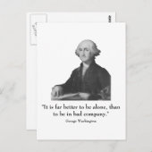 Washington en quote briefkaart (Voorkant / Achterkant)