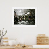Washington en Zijn Generals Poster (Keuken)
