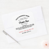 WASHINGTON - ÉTIQUETTE des lois sur l'alimentation (Enveloppe)