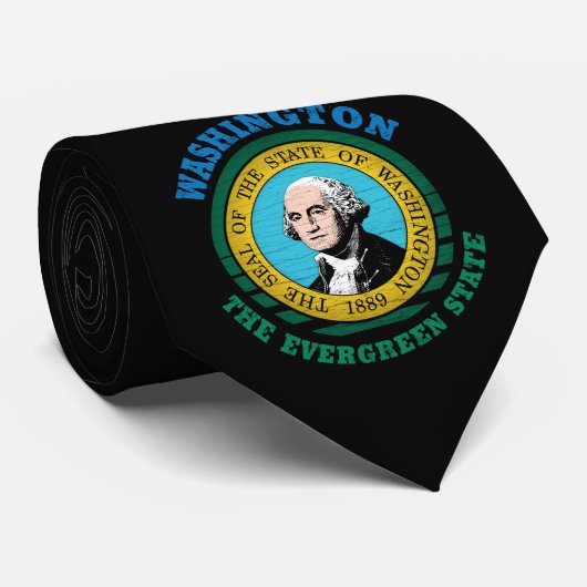 WASHINGTON EVERGREEN STAATSVLAG STROPDAS (Opgerold)