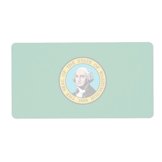 Washington Faint Flag Verzendlabel (Voorkant)