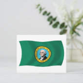 Washington Flag Briefkaart (Staand voorkant)