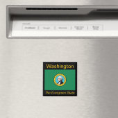 Washington Flag Magnet Magneet (Insitu (Vaatwasser))