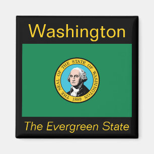 Washington Flag Magnet Magneet