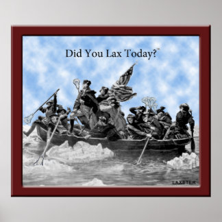 WASHINGTON GEEFT LAXS-TASTIEK! POSTER