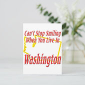 Washington - glimlachen briefkaart (Staand voorkant)