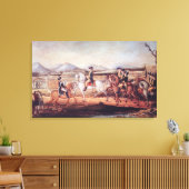 Washington Herziening Western leger Canvas Afdruk (Insitu (Woonkamer))