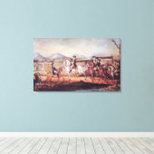 Washington Herziening Western leger Canvas Afdruk (Insitu (Houten vloer))