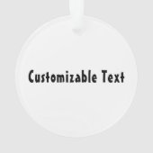 Washington Home  Distress Map Ornament (achterkant)