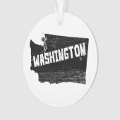 Washington Home  Distress Map Ornament (voorkant)