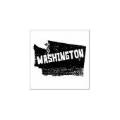 Washington Home Distress Map Rubberstempel (Afrduk)