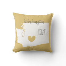 Washington home state map love hart