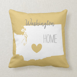 Washington home state map love hart kussen