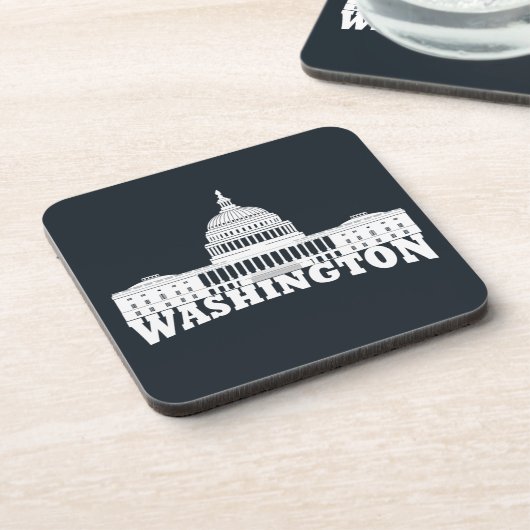 washington - hoofdgebouw bier onderzetter (Linkerzijde)
