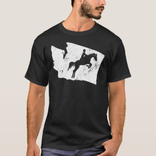 Washington Horse Riding Shirten Horse Jumping T-shirt