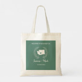 Washington Huwelijksreis Bestemming Welkom Tote Bag (Achterkant)