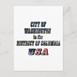 Washington in het District of Columbia USA Briefkaart