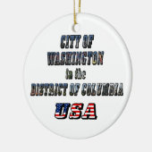 Washington in het District of Columbia USA Keramisch Ornament (Links)