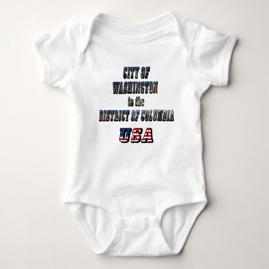 Washington in het District of Columbia USA Romper (Voorkant)