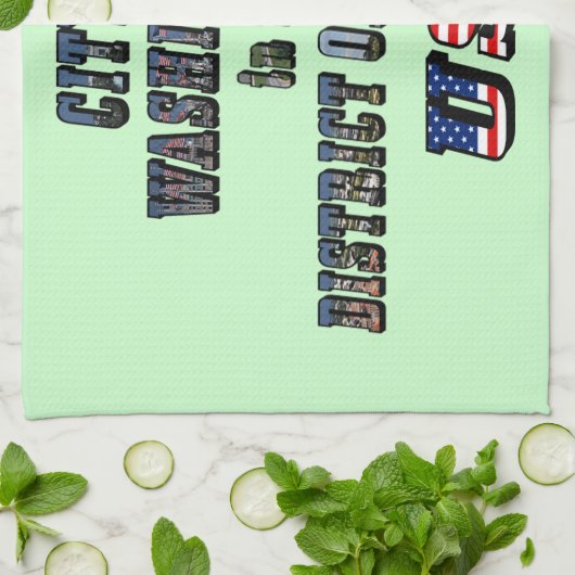 Washington in het District of Columbia USA Theedoek (Gevouwen)