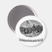 Washington in Valley Forge met Quote Magneet (Voorkant / Achterkant)