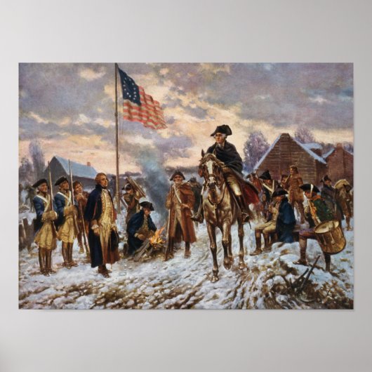 Washington in Valley Forge Poster (Voorkant)
