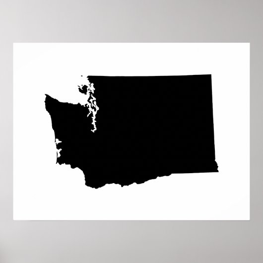 Washington in zwart-wit poster (Voorkant)
