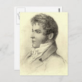 Washington Irving Portrait Briefkaart (Voorkant / Achterkant)