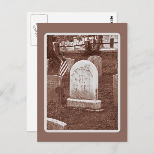 Washington Irving's grafsteen Briefkaart (Voorkant / Achterkant)