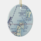 Washington Island WI Keramisch Ornament (Rechts)